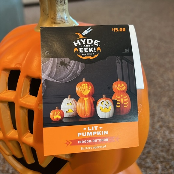 Hyde and Eek Lit Pumpkin Arm/Hand - new with tags - Picture 2 of 6